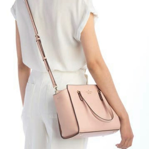 Kate Spade NWOT Jackson satchel/crossbody. Blush - Picture 2 of 7
